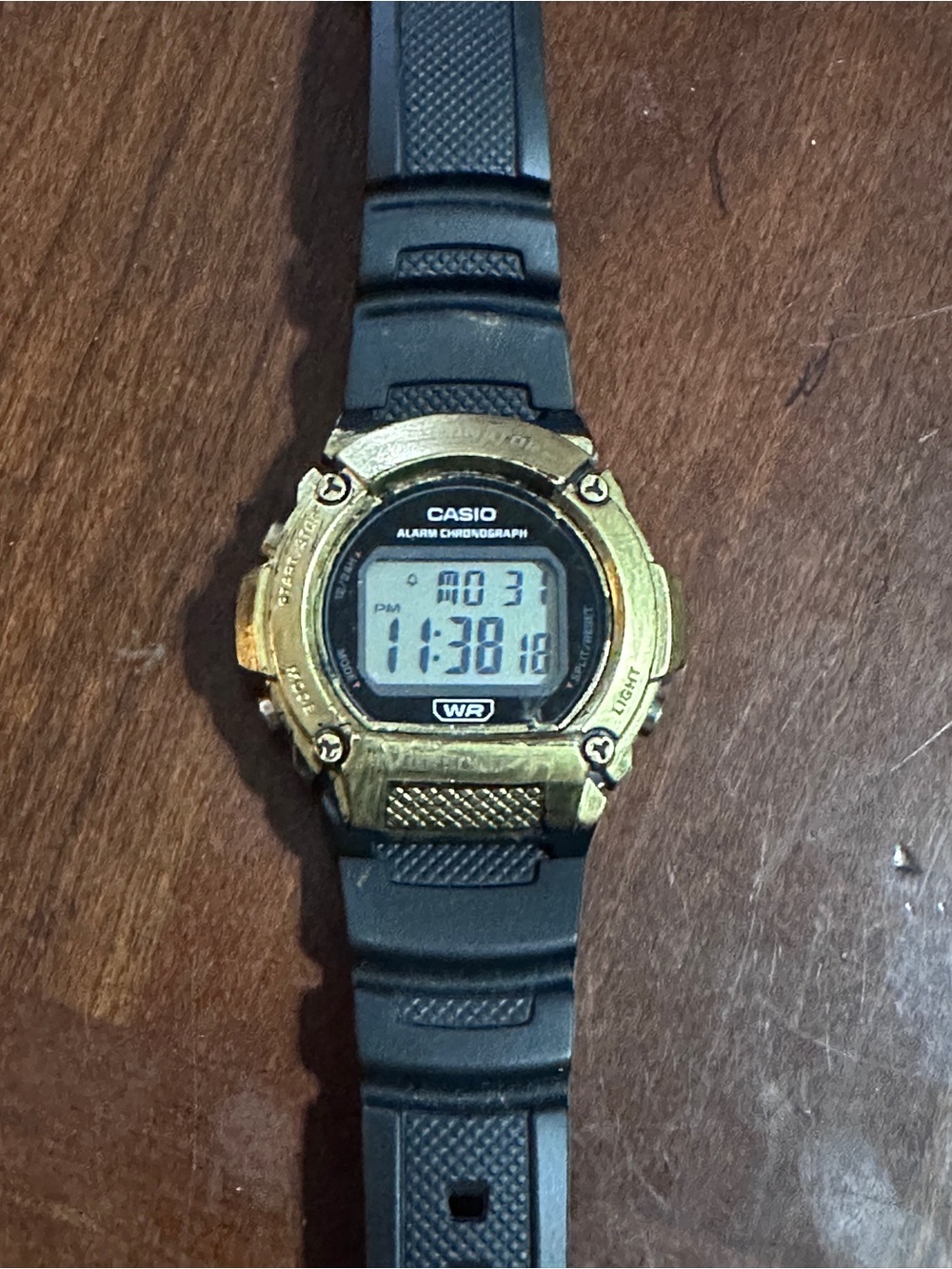 Custom Gold Casio W219H
